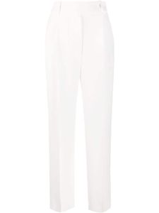 Ermanno Scervino pantalon droit à taille haute - Blanc