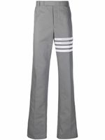 Thom Browne pantalon de costume à détails 4 bandes signature - Gris