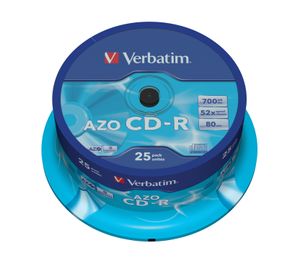 Verbatim CD-R AZO Crystal 700 MB 25 stuk(s)