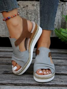 Summer Casual Plain Slide Sandals