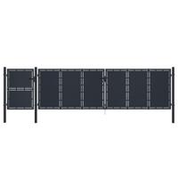 vidaXL Poort 5x1,75 m metaal antraciet