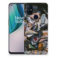 OnePlus Nord N10 5G Siliconen Hoesje met foto Badges