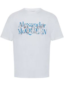 Alexander McQueen t-shirt à logo imprimé - Blanc