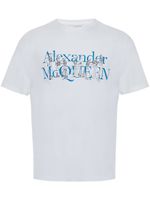 Alexander McQueen t-shirt à logo imprimé - Blanc - thumbnail