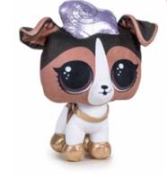 Play by Play knuffel LOL Pet junior 18 cm polyester zilver/wit