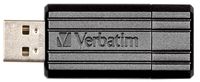 Verbatim PinStripe USB 2.0 stick, 16 GB, zwart