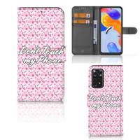 Xiaomi Redmi Note 11 Pro 5G/4G Portemonnee Hoesje Flowers Pink DTMP