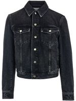 Ferragamo veste en jean à patch logo - Bleu