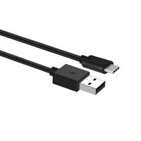 ACT USB-A male naar USB-C male laad en sync kabel 1m nylon - thumbnail