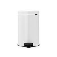 Brabantia NewIcon Prullenbak, Kunststof Binnenemmer, White, 20 Liter