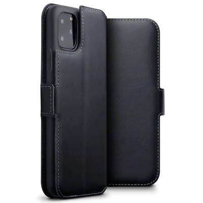 Qubits - lederen slim folio wallet hoes - iPhone 11 Pro Max - Zwart Qubits - lederen slim folio wallet hoes - iPhone 11 Pro Max - Zwart