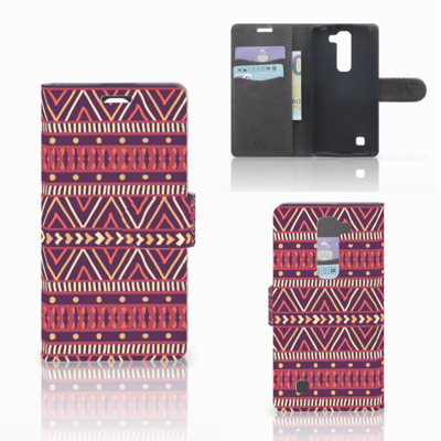 LG Magna | G4C Telefoon Hoesje Aztec Paars