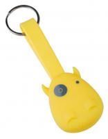 Munkees USB stick en sleutelhanger geel junior 8,5 x 3,5 cm