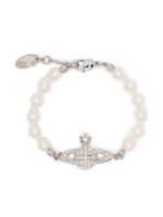 Vivienne Westwood bracelet Orb serti de perles et cristal - Argent