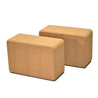 Yogablok - Focus Fitness - Kurk - 2 Stuks