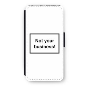 Not your business: iPhone 8 Flip Hoesje