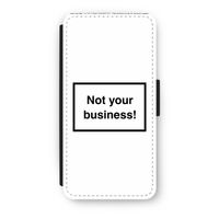 Not your business: iPhone 8 Flip Hoesje