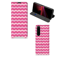 Sony Xperia 1 III Hoesje met Magneet Waves Pink