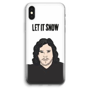 Let It Snow: iPhone XS Max Transparant Hoesje