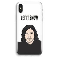 Let It Snow: iPhone XS Max Transparant Hoesje - thumbnail