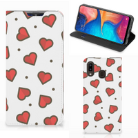 Samsung Galaxy A30 Hoesje met Magneet Hearts