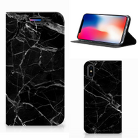 Apple iPhone X | Xs Standcase Marmer Zwart - Origineel Cadeau Vader