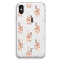 Rock: iPhone X Transparant Hoesje - thumbnail