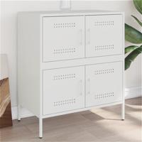 Dressoir 68x39x79 cm staal wit - thumbnail