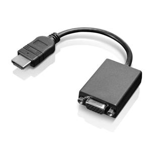 Lenovo 0B47069 HDMI / VGA Adapter [1x HDMI-stekker - 1x VGA-bus] Zwart