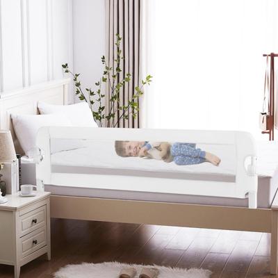 Bescherming Bedhekje Opklapbare Veiligheid Bedhek voor Peuters Kinderen Baby (Wit 150 x 40 x 42cm)