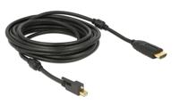 DeLock mini DisplayPort 1.2 male met schroef - HDMI male kabel (4K, Actief)-2.0 meter
