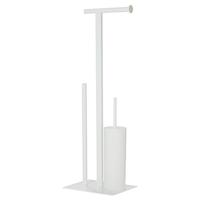 Sealskin Square Toiletbutler, Metaal, Glas, Wit, 27,5 x 73,5 x 19,8 Cm