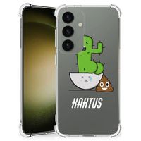 Samsung Galaxy S24 Stevig Bumper Hoesje Cactus Poo - thumbnail