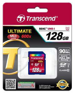 Transcend TS128GSDXC10U1 flashgeheugen 128 GB SDXC MLC Klasse 10