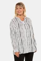 Ulla Popken Tuniek, opstaande kraag, strependessin - Grote Maten