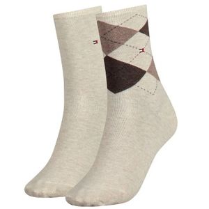 Tommy Hilfiger 2 stuks Check Sock