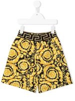 Versace Kids short à imprimé baroque - Noir