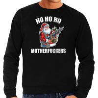 Hohoho motherfuckers foute Kerstsweater / Kersttrui zwart voor heren