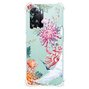 OPPO A57 | A57s | A77 4G Case Anti-shock Bird Flowers