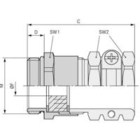 LAPP 52106790 Wartel M63 Messing Messing 5 stuk(s)