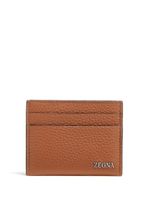 Zegna porte-cartes Vicuna - Marron