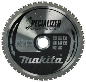 Makita Accessoires Cirkelzaagblad Sandwichpaneel | Specialized 235x30x2,2 50T 0g - B-33582 - B-33582