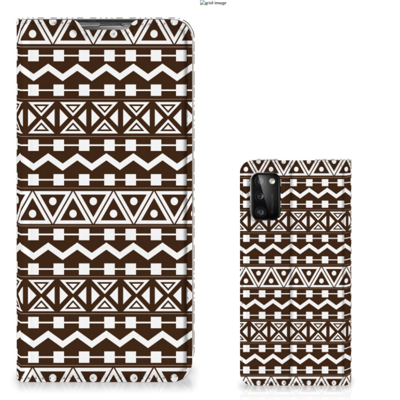 Samsung Galaxy A41 Hoesje met Magneet Aztec Brown