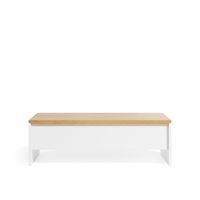 Kave Home Salontafel Abilen Eiken - Wit - thumbnail