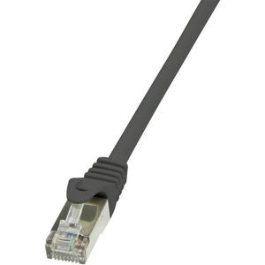 LogiLink CP1073S RJ45 Netwerkkabel, patchkabel CAT 5e F/UTP 5.00 m Zwart Snagless 1 stuk(s)