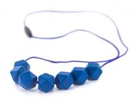 Lollipops & More bijtketting Kola Cubes 75 cm silicone donker