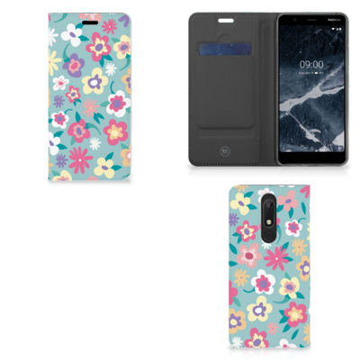 Nokia 5.1 (2018) Smart Cover Flower Power Nokia 5.1 (2018) Smart Cover Flower Power