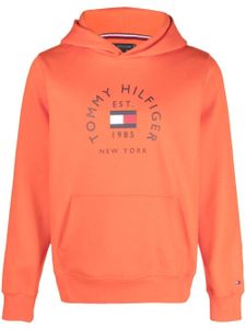 Tommy Hilfiger hoodie à logo imprimé - Orange