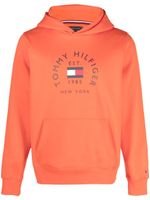 Tommy Hilfiger hoodie à logo imprimé - Orange - thumbnail