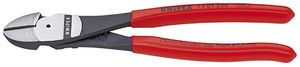 Knipex Kracht-zijsnijtang zwart geatramenteerd met kunststof bekleed 180 mm - 7401180